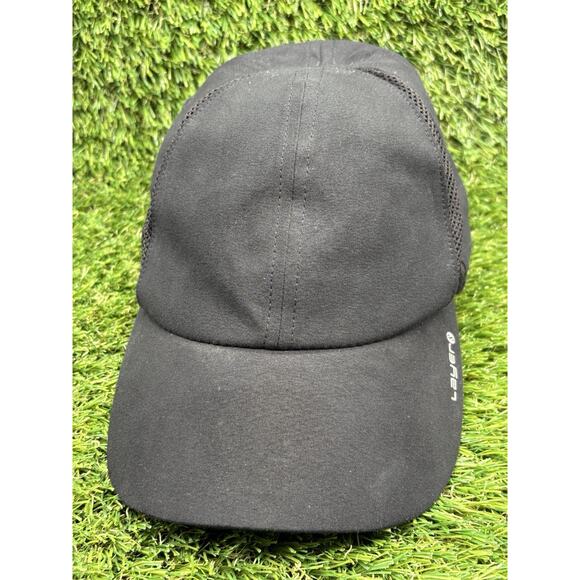 Layer 8 Hat Cap Elastic Womens One Size Lightweight Mesh Running Black Run - Picture 1 of 6